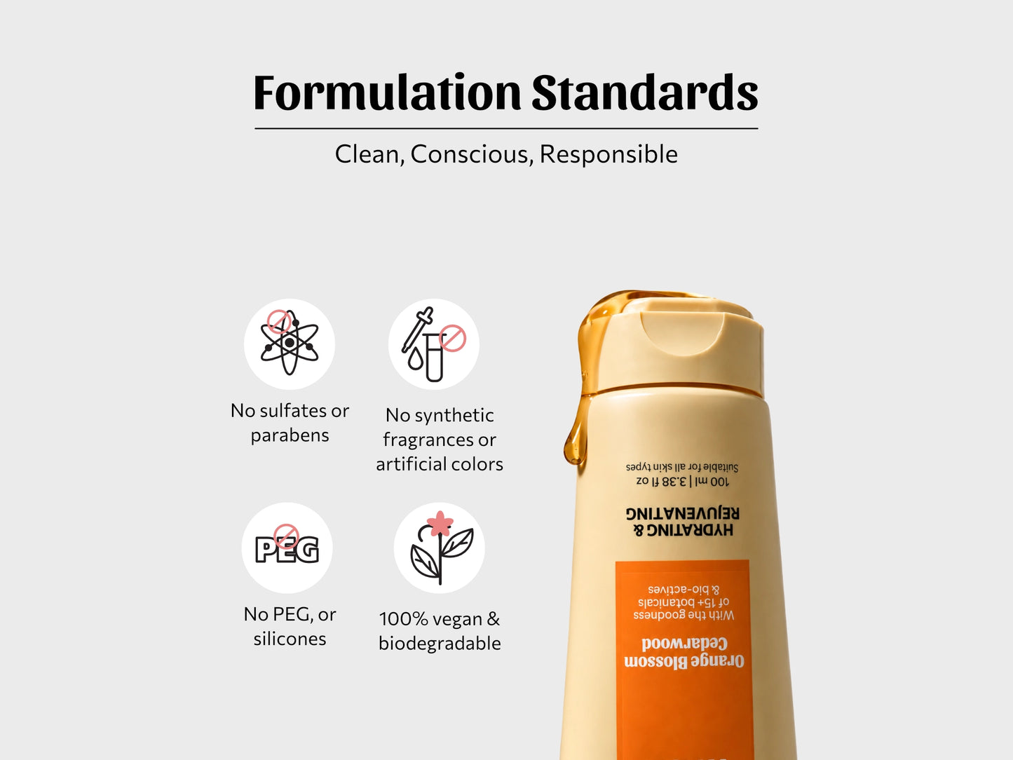 Orange Blossom Cedarwood Face & Body Wash