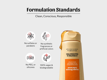 Orange Blossom Cedarwood Face & Body Wash