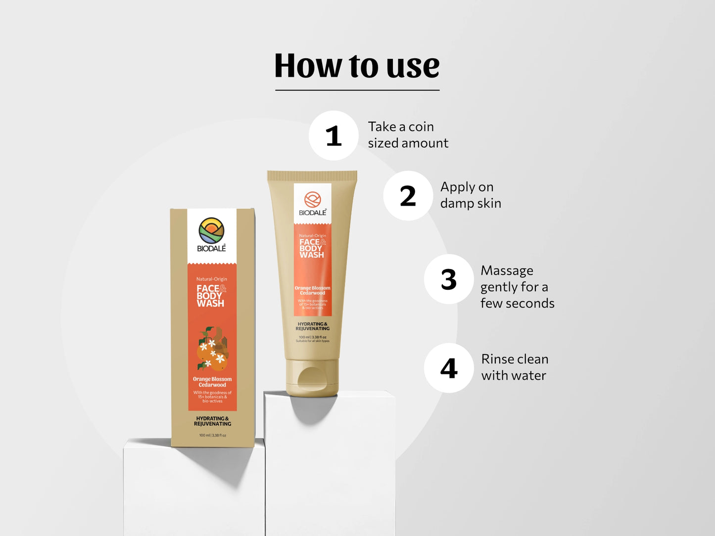 Orange Blossom Cedarwood Face & Body Wash
